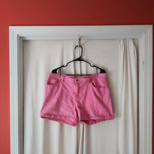 Size 16 Cato pink denim shorts
